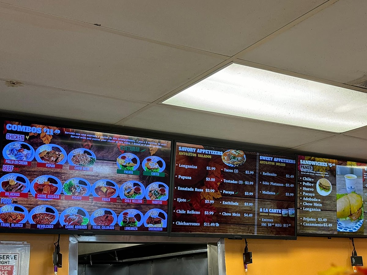 Guatemalteca Bakery and Restaurant Menu - Image 1